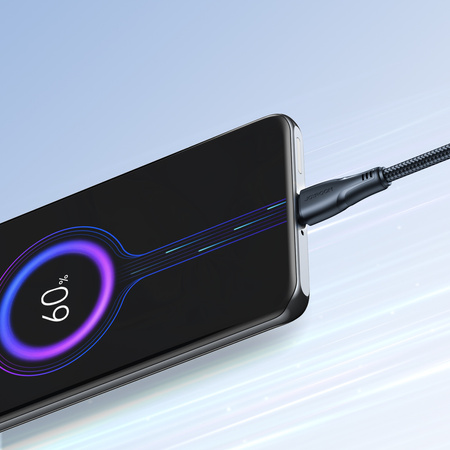 Joyroom kabel USB - micro USB 2.4A Surpass Series do szybkiego ładowania i transferu danych 2 m czarny (S-UM018A11)