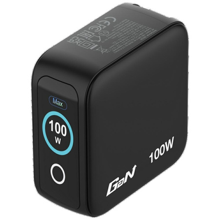 Ładowarka sieciowa Verbatim Mini GaN     100W 2xUSB-C PD/1x USB-A QC adapter UE/UK/USA czarny 30239