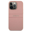 Etui Guess GUHCP13XPSASBPI na iPhone 13 Pro Max - różowe Saffiano Stripe