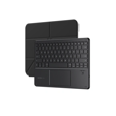 Etui z klawiaturą AMAZINGTHING Minimal Case Keylite Combo na iPad 11" 2025 - czarne
