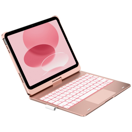 Etui Typecase Flexbook Touch             z klawiaturą do iPad 11" (A16) 2025 / iPad 10.9" 2022 różany