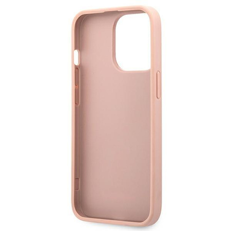 Etui Guess GUHCP13XPSASBPI na iPhone 13 Pro Max - różowe Saffiano Stripe