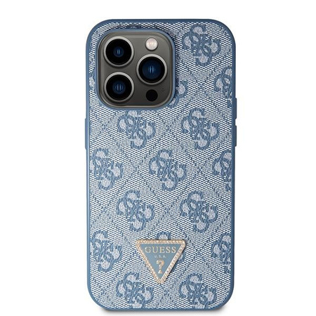 Guess GUHCP14LP4TDSCPB iPhone 14 Pro 6.1" niebieski/blue hardcase Crossbody 4G Metal Logo