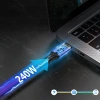 Kabel kątowy Wozinsky WPS3-UY41S USB-C USB4 40Gb/s 240W 1m 4K - czarny