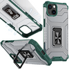 Crystal Ring Case pancerne hybrydowe etui pokrowiec + magnetyczny uchwyt iPhone 12 zielony