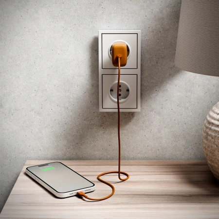 Ładowarka sieciowa Puro Pro Lite 30 W USB-C - pomarańczowa