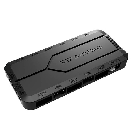 DARKFLASH STEROWNIK PWM RGB DO KOMPUTERA MODUŁ RC2 Z ZARZĄDZANIEM