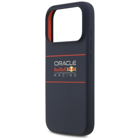 Etui Red Bull Silicone Horizontal        Centered Logo MagSafe do iPhone 17 Pro granatowy