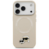 Etui Karl Lagerfeld Karl & Choupette     Pins MagSafe do iPhone 17 Pro beżowy