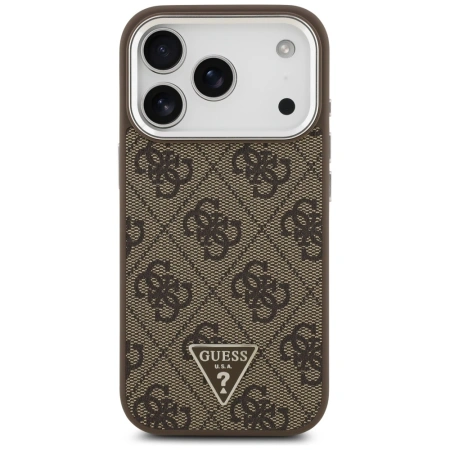 GUESS ETUI DO IPHONE 17 PRO 4G TRIANGLE LOGO MAGSAFE LUXURY DESIGN