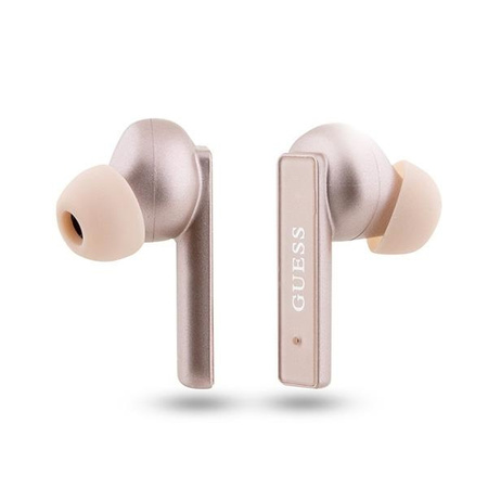 Guess słuchawki Bluetooth GUTWSSU20ALEGP TWS + stacja dokująca różowo złoty/rose gold Printed Logo
