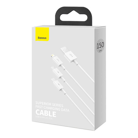 BASEUS KABEL USB 3.5A DO LIGHTNING DO IPHONE SZYBKIE ŁADOWANIE 0.5M DO IPAD