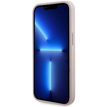 Etui Guess GUHMP13LP4RPSP na iPhone 13 Pro / 13 - różowe 4G Printed Stripes MagSafe