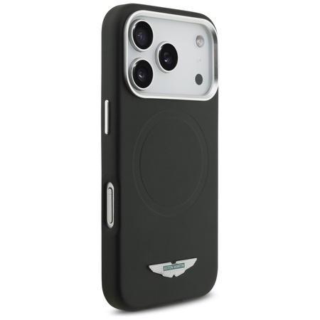 Etui Aston Martin HC FW Logo MagSafe do  iPhone 17 Pro czarny