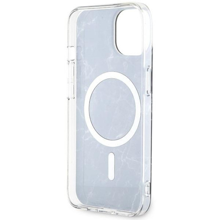 Etui Guess GUHMP14SPCUMAK na iPhone 14 - czarne Marble MagSafe