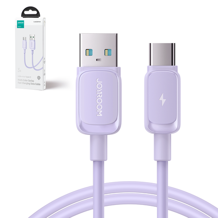 Kabel USB - USB C 3A 1,2m Joyroom S-AC027A14 - fioletowy