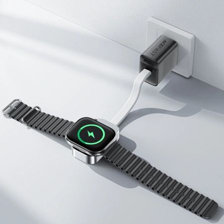 Ładowarka bezprzewodowa Acefast E21 5W do Apple Watch - srebrna