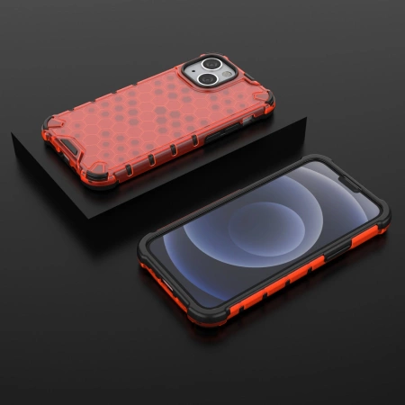HURTEL POKROWIEC ETUI PANCERNE DO IPHONE 13 MINI HONEYCOMB ELASTYCZNA RAMKA