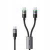 MCDODO USB-C 2IN1 FAST CHARGING CABLE FOR IPHONE MACBOOK LED 100W 2M