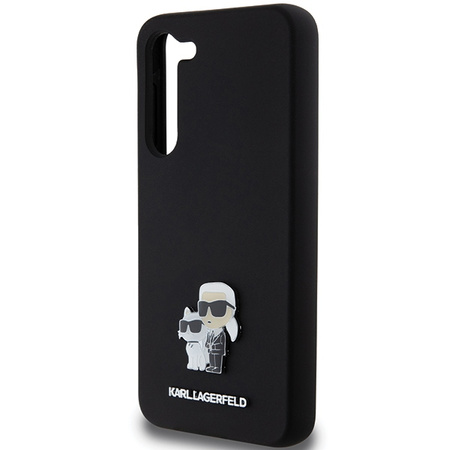 KARL LAGERFELD CASE DO SAMSUNG S24+ S926 SILICONE KARL&CHOUPETTE METAL PIN