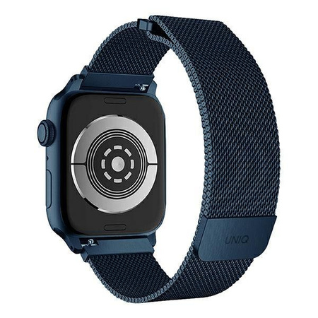 UNIQ pasek Dante Apple Watch Series 4/5/6/7/8/SE/SE2 42/44/45mm Stainless Steel niebieski/cobalt blue
