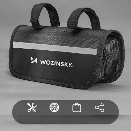 Zestaw narzędzi Wozinsky WMZ-01N multitool rowerowy 16w1 pompka klucze zestaw do dętek - czarny