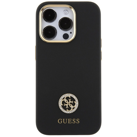 GUESS ETUI CASE DO IPHONE 15 PRO 6.1” HARDCASE SILICONE LOGO STRASS 4G
