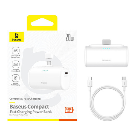 BASEUS POWERBANK 5000MAH 20W USB-C DO TELEFONÓW IPHONE SZYBKO ŁADOWANIE