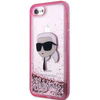 Etui Karl Lagerfeld KLHCI8LNKHCP na iPhone 7/8/ SE 2020 / SE 2022 - różowe Glitter Karl Head