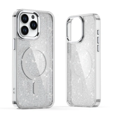 HURTEL ETUI GLITTER CASE DO IPHONE 16 PRO MAX Z DO MAGSAFE OCHRONNE Z