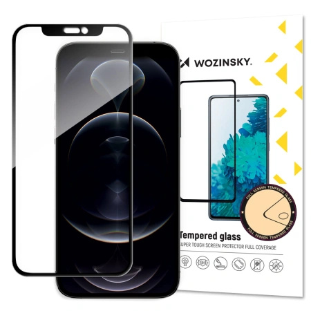 WOZINSKY SZKŁO HARTOWANE FULL GLUE DO IPHONE 16E 14 13 PRO CASE FRIENDLY