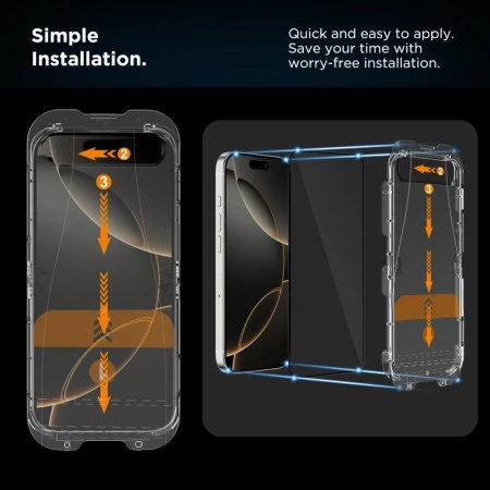 TECH-PROTECT SZKŁO HARTOWANE QUICK SET+ 2-PACK DO IPHONE 16 PRO OCHRONA