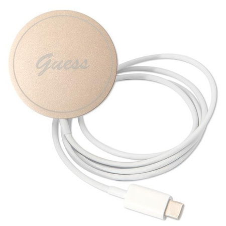Guess zestaw ładowarka MagSafe + etui do iPhone 14 Plus 6,7" czarne 4G Print (GUBPP14MH4EACSK)