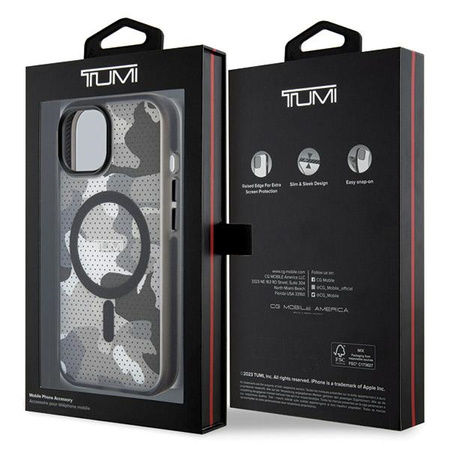 Tumi TUHMP15STCAMK iPhone 15 / 14 / 136.1 czarny/black hardcase Frosted Camo Print MagSafe