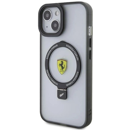 Etui Ferrari Ring Stand 2023 Collection MagSafe do iPhone 15 - przezroczyste