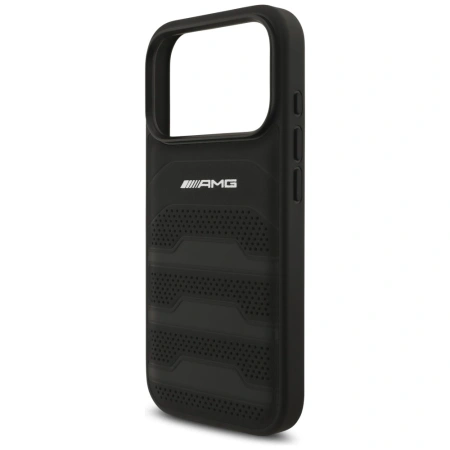 MERCEDES ETUI AMG LEATHER DEBOSSED LINES LOGO DO IPHONE 17 PRO LUKSUSOWE