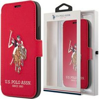 US Polo USFLBKP12LPUGFLRE iPhone 12 Pro Max 6,7" czerwony/red book Polo Embroidery Collection
