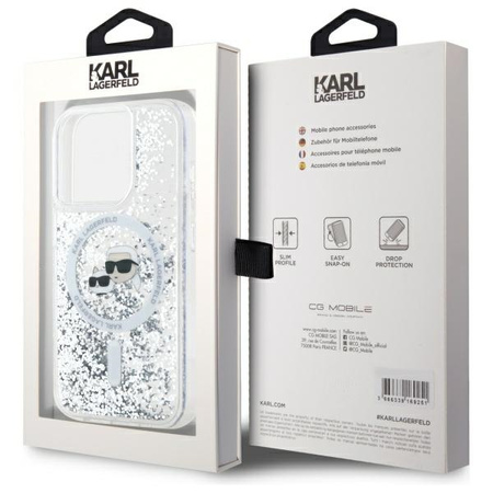 KARL LAGERFELD ETUI HARDCASE TRANSPARENTNE DO IPHONE 15 PRO MAX 6.7
