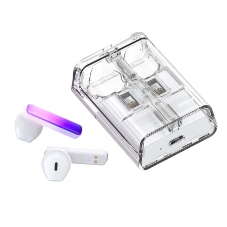 JOYROOM SŁUCHAWKI BEZPRZEWODOWE TWS DO TELEFONÓW Z LED ICE LENS SERIE BIAŁE