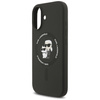 Etui Karl Lagerfeld Silicone             Karl&Choupette Ring MagSafe do iPhone 17 czarny