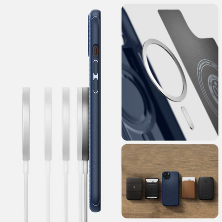 SPIGEN MAG ARMOR MAGSAFE IPHONE 15 NAVY BLUE