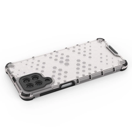 HURTEL HONEYCOMB ETUI POKROWIEC DO SAMSUNG GALAXY M53 5G Z ŻELOWĄ RAMKĄ