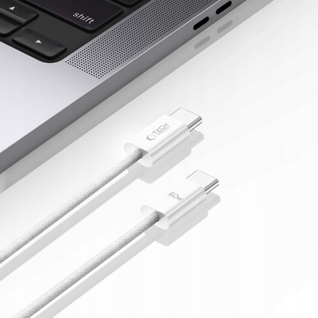 TECH-PROTECT KABEL USB TYPE-C DO ŁADOWANIA 60W 100CM Z GŁOŚNYM ŁADOWANIEM