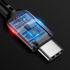 Mcdodo Omega Phone Cable Spring Fast LED USB Type-C PD 1.8m Black