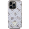 Etui Guess 4G Triangle Metal Logo na iPhone 15 Pro Max - białe