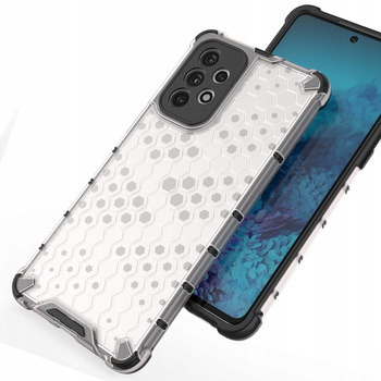 HURTEL POKROWIEC OCHRONNY DO SAMSUNG GALAXY A73 HONEYCOMB Z ŻELOWĄ RAMKĄ