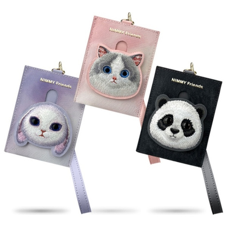 NIMMY PORTFEL DLA KOBIET BIG EYED PET 2.0 CAT DO NOSZENIA KART I DOKUMENTÓW