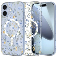 Etui Tech-Protect FlexAir MagSafe na iPhone 17- stokrotki z liśćmi