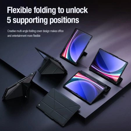 NILLKIN ETUI BUMPER LEATHER CASE DO SAMSUNG GALAXY TAB S9+ Z WYSOKĄ OCHRONĄ