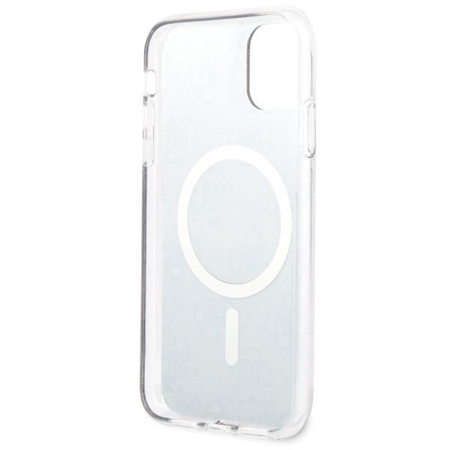 Etui Guess GUHMN61H4STK na iPhone 11 - czarne 4G MagSafe